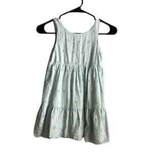 Robin's Egg BLue eyelet tiered cotton sun dress girls
